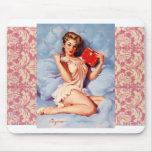 Damask Pinup mousepad