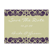Damask Purple Wedding