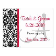 Damask Response Postcard