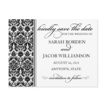 Damask Save the Date Card- Customise it!