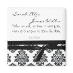 damask save the date magnet