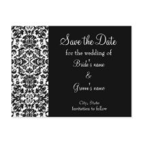 Damask Save the Date Post Cards