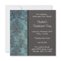 damask silver; bachelorette