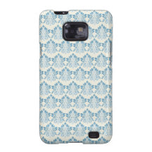 Damask Soft Blue Samsung Galaxy S Cover