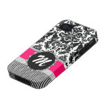 Damask Stripe Monogram Pink iPhone 4 Casemate