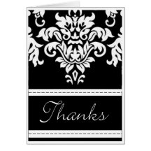 Damask Thank You card