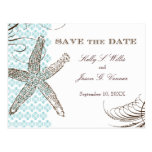 Damask Tropical | Save the Date Announcement Postcards