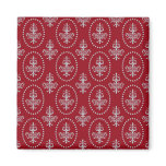 Damask vintage red wallpaper Fleur de lis pattern magnets
