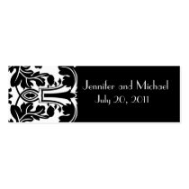Damask Wedding Favour Gift Tags Business Cards