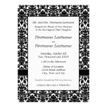 Damask Wedding Invitation invitations
