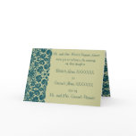 Damask Wedding Invitation -Choose BackGround cards