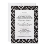 Damask Wedding Invitation Template