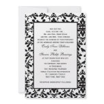 Damask Wedding Invitation Template