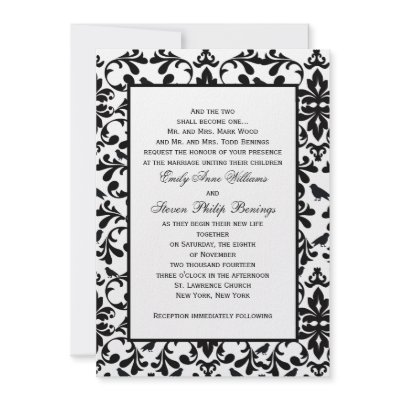 Damask Wedding Invitation Template Invitation by eventfulcards Damask Wedding Invitation Template Invitation by eventfulcards