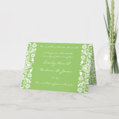 Damask Wedding Invitation You