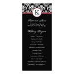 Damask Wedding Program Announcements