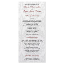 Damask Wedding program