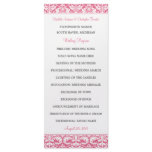 Damask Wedding Programs (Honeysuckle) rack cards
