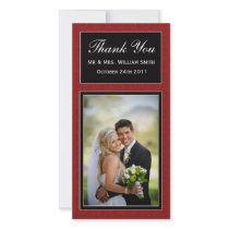 Damask Wedding Thank You Card