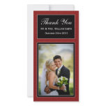 Damask Wedding Thank You Card photo cards
