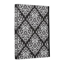 Damask White on Black caseable cases