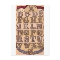 Dame Wonder's Amusing Alphabet Post Cards