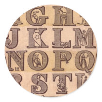 Dame Wonder's Amusing Alphabet Stickers