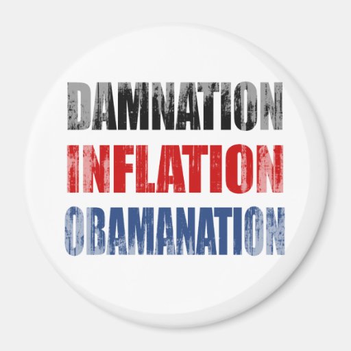 DAMNATION, INFLATION, OBAMANATION Faded.png Magnet