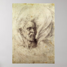 Damned Soul by Michelangelo, Renaissance Art Poster