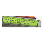 Dan Reynolds | Bumper Sticker | Text to Meet Jesus bumper stickers