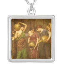 Danaides by JW Waterhouse, Vintage Victorian Art Jewelry