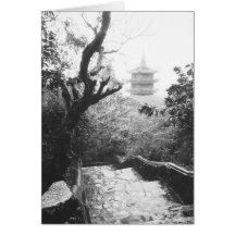 Danang Vietnam, Temple View Marble Mountain Greeting Cards