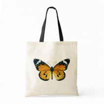 Danaus chrysippus butterfly canvas bag
