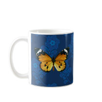 Danaus chrysippus butterfly coffee mug
