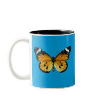 Danaus chrysippus butterfly coffee mug
