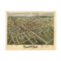 Danbury Connecticut in 1875 Post Cards