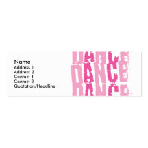 Dance3, Name, Address 1, Address 2, Contact 1, ... Business Cards