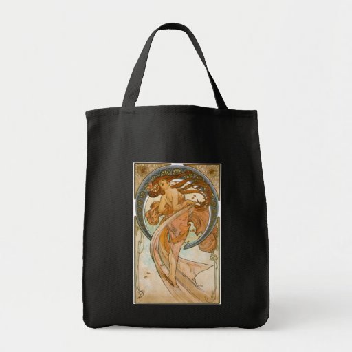Dance (1898), Alphonse Mucha Fine Art Nouveau Bag