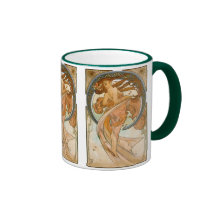 Dance (1898), Alphonse Mucha Fine Art Nouveau Coffee Mugs