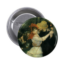 Dance at Bougival by Renoir, Vintage Impressionism Pin