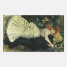 Dance at Bougival by Renoir, Vintage Impressionism Stickers