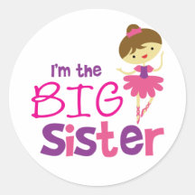 Dance Ballet Big Sister Stickers
