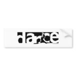 Dance bumper stickers