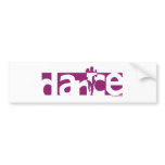 Dance bumper stickers