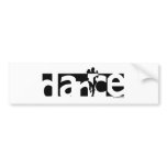 Dance bumper stickers