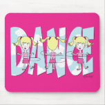 Dance Cartoon Girl Mouse Pad