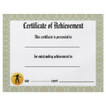 Dance Certificate of Achievement - Damask Jazz Flyer
