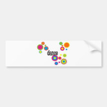Dance Cool Polka Dots Bumper Stickers
