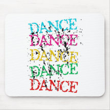 Dance Dance Colourful Stylish Grudge Mouse Pad