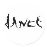 Dance Dancing Silhouette Design stickers